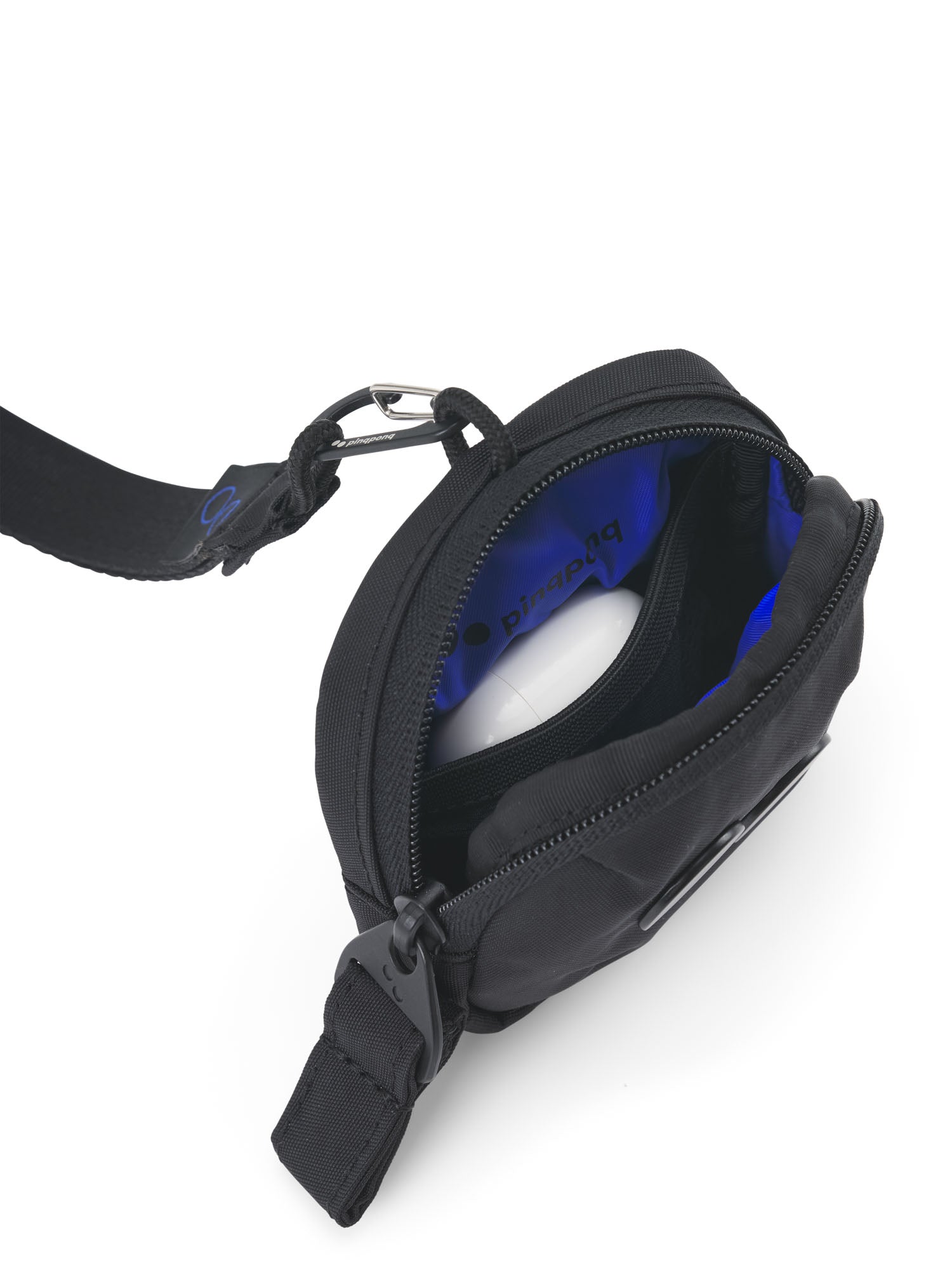 pinqponq-Mini-Pouch-Crinkle-Black-closeup-openshot
