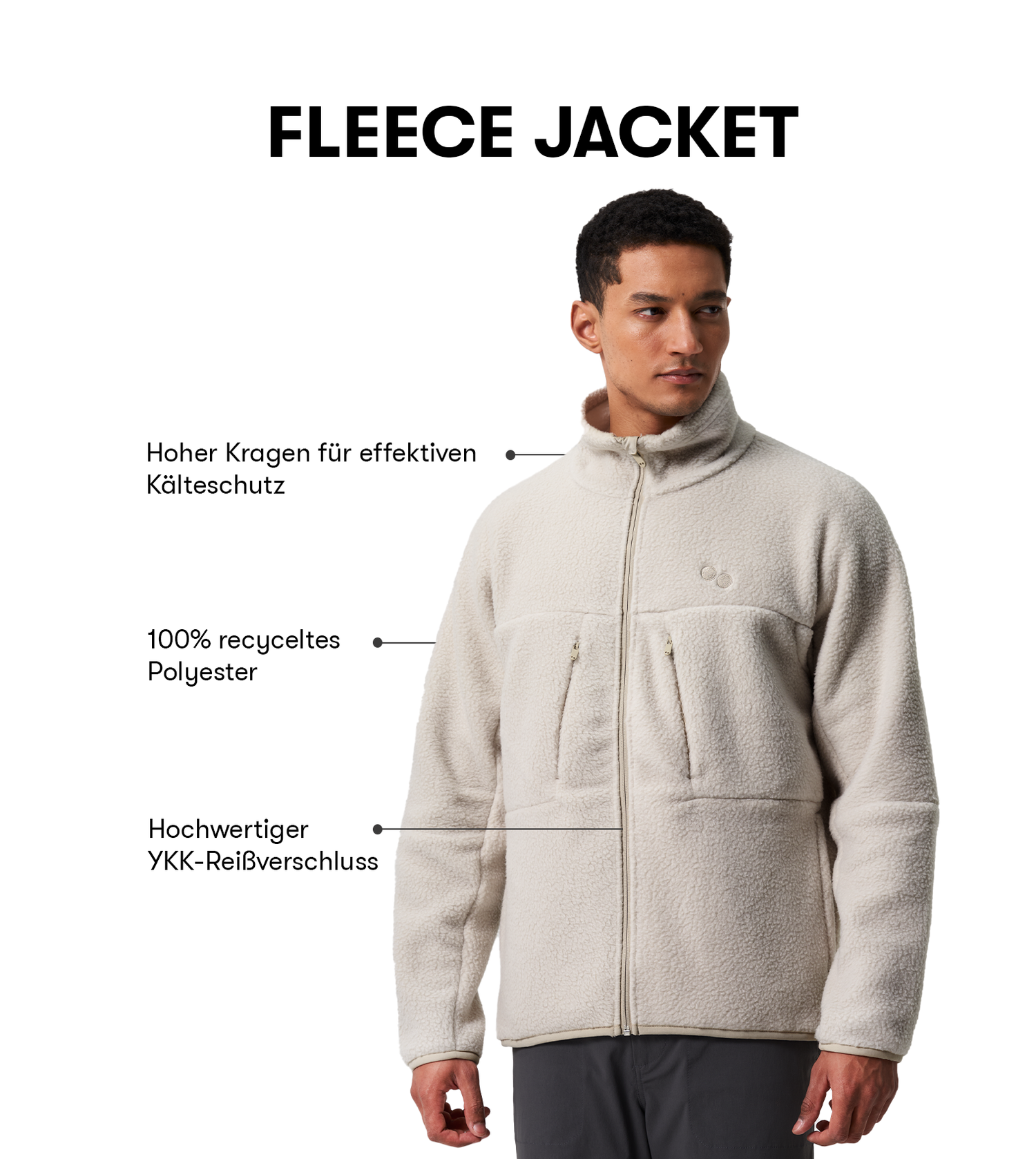 Fleece Jacket - Cliff Beige (Male)