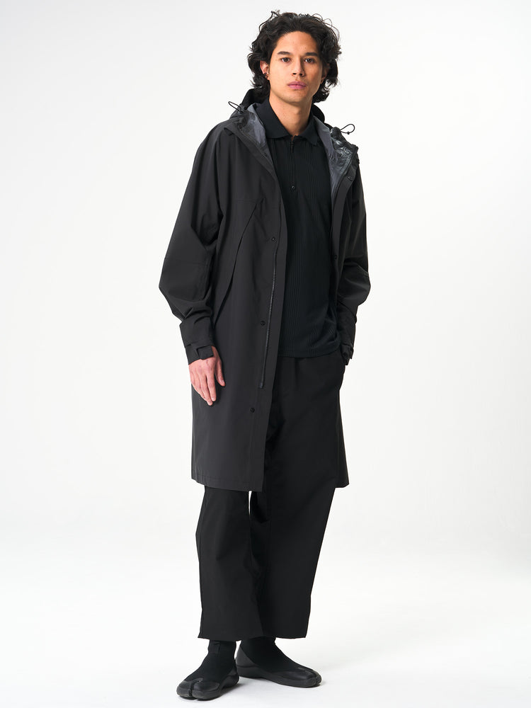 Pinqponq Aestech Rain Parka - Peat Black (Unisex)