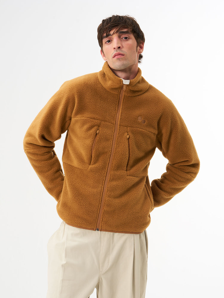 Pinqponq Fleece Jacket - Ginger Biscuit (Male)