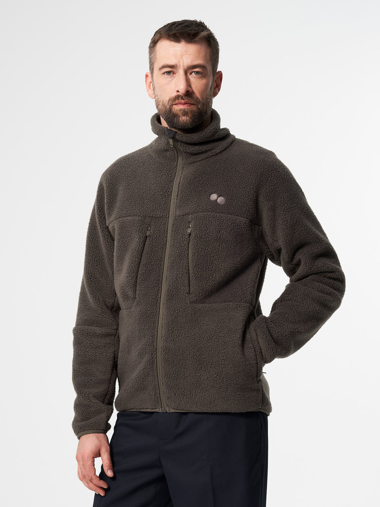 Pinqponq Fleece Jacket - Coffee Brown (Male)