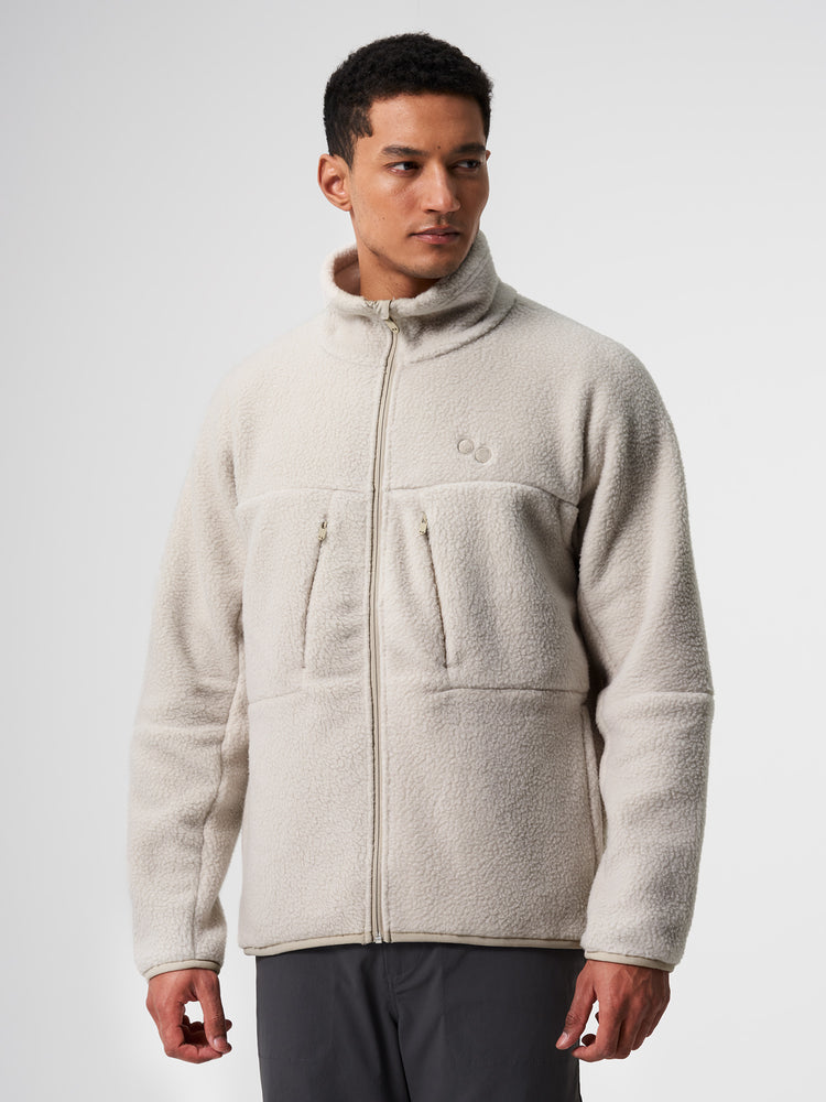 Pinqponq Fleece Jacket - Cliff Beige (Male)