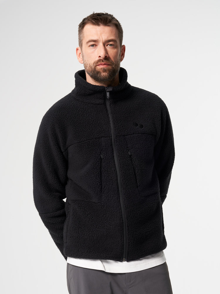 Pinqponq Fleece Jacket - Peat Black (Male)