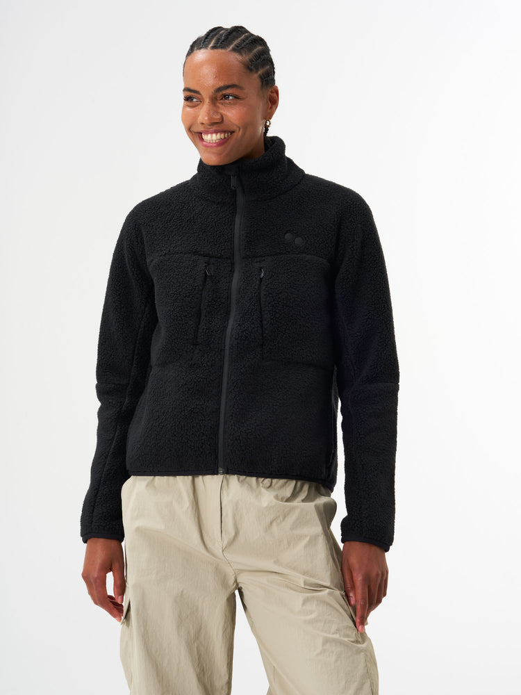 Pinqponq Fleece Jacket - Peat Black (Female)