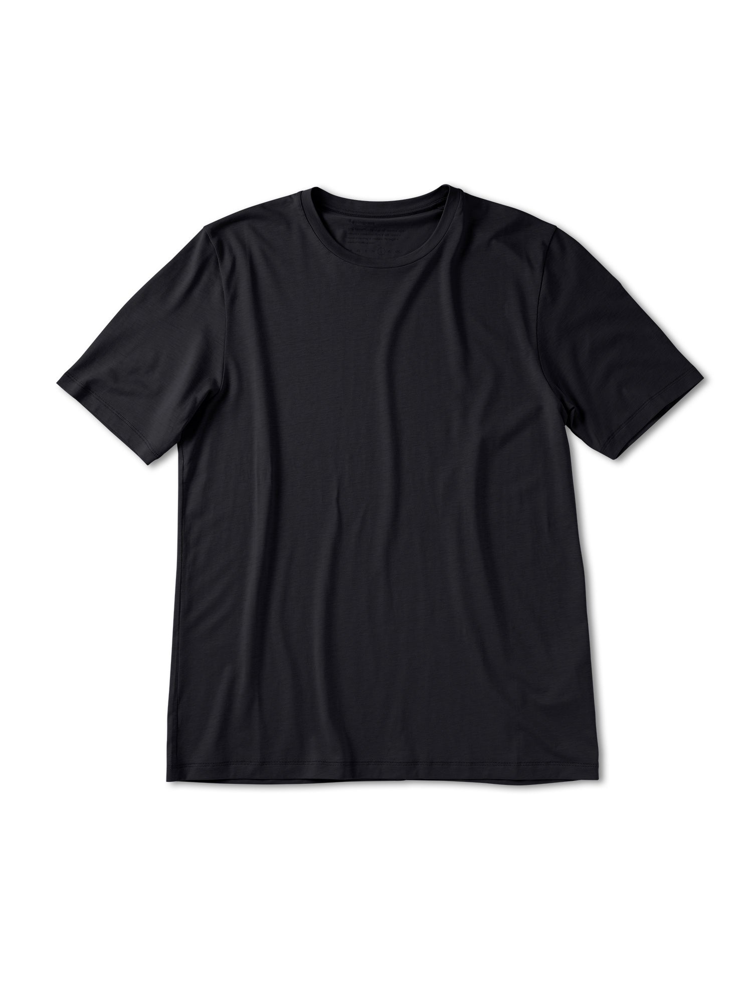 pinqponq-T-Shirt-Tencel-Cotton-Men-Iconic-Wooden-Black-front