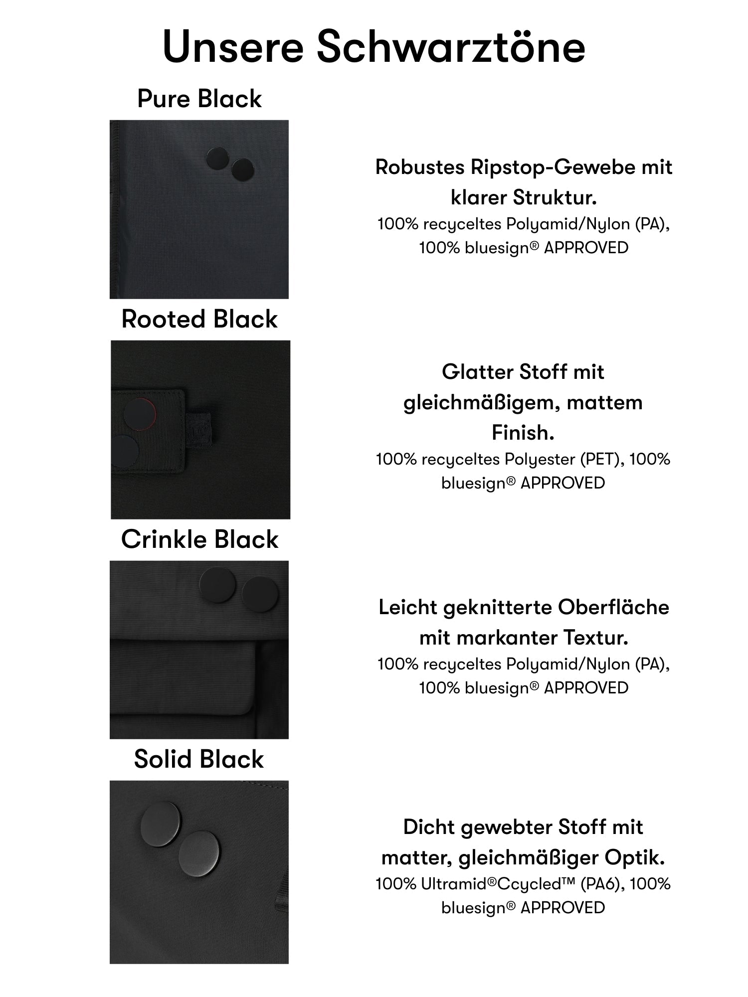 Krumm Medium - Crinkle Black