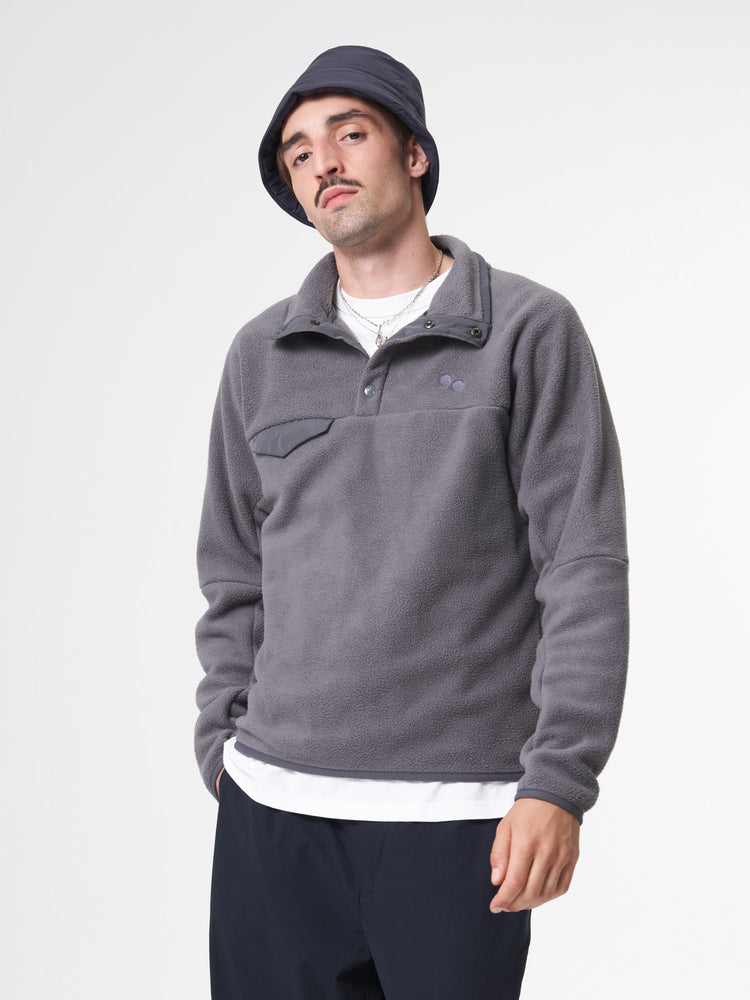 Pinqponq Fleece Pullover - Graphite Grey (Unisex)