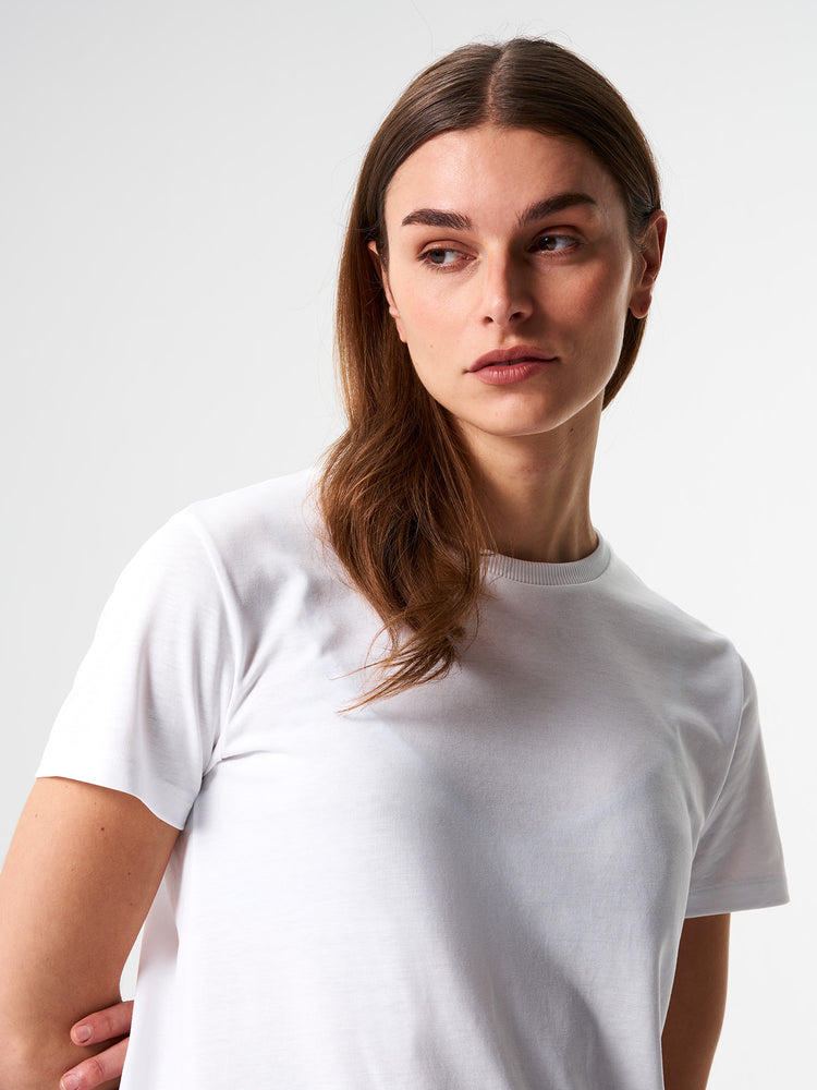 Pinqponq T-Shirt TENCEL™ - Wooden White (Female)